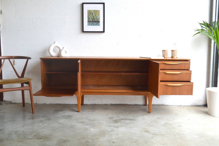 Teak sideboard by Jentique * rare model * 198 cm