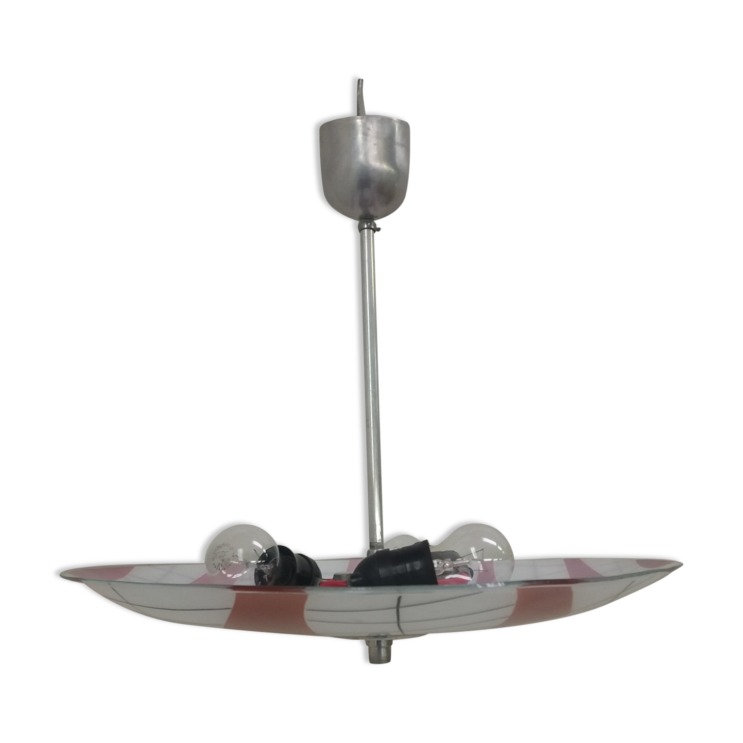 Mid-century design glass pendant/Napako, 1960's