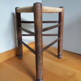 Mulched tripod stool