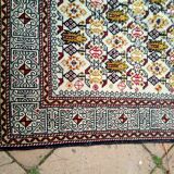 Ancient oriental carpet handmade 135 x 81cm