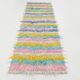 3x10 Pink & Blue Kilim Runner Rug, 94x294Cm