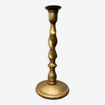 Gilded wooden candle pique