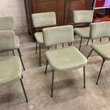 6 Chaises Design André Simard Airborne Vintage