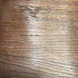 Brutalist oak organic curved oval side or nesting tables, Dutch ca 1960