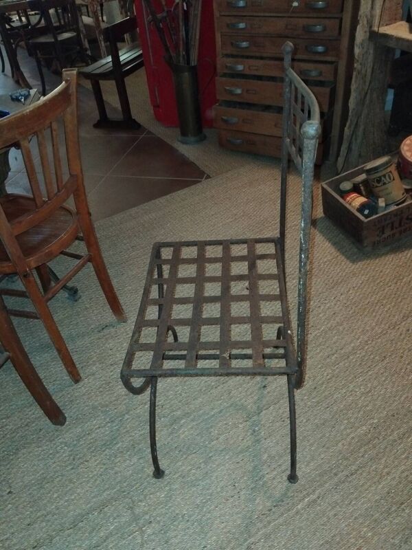 Paire de Chaises en fer forgé