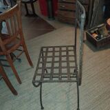 Pair of wrought iron chairs