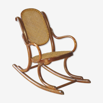 Rocking chair, fauteuil à bascule Thonet N°1 enfant, 1910