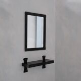 Miroir et étagère murale
