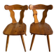 Chairs made of solid pine
