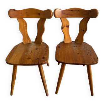 Solid pine chairs