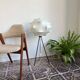 Rare cocoon tripod floor lamp
