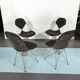 Quatre chaises de bikini DKR par Charles Eames
