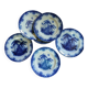 8 very old flat plates made of ironstone