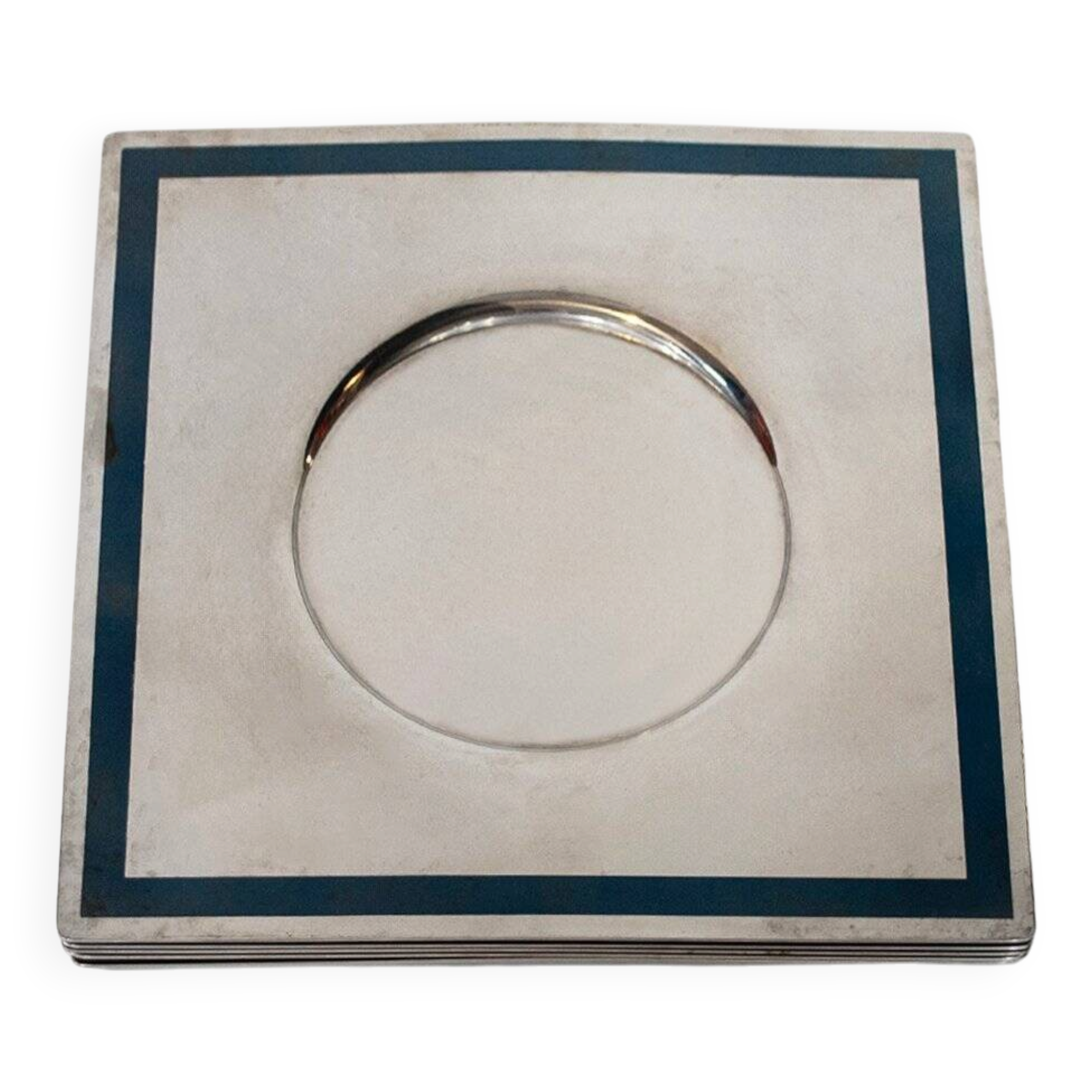 Vintage Italy tray in steel by Sambonet, 1970s