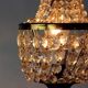 Brass & Crystal Table Lamp, Czechoslovakia 1970s