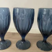 Set of four water glasses model "Sky Blossoms" by Lenox Art style