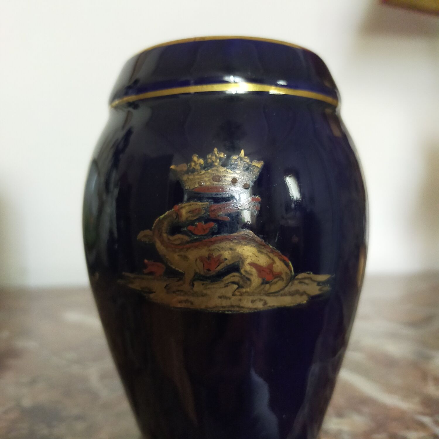 Vase faïence Bleu de Tours