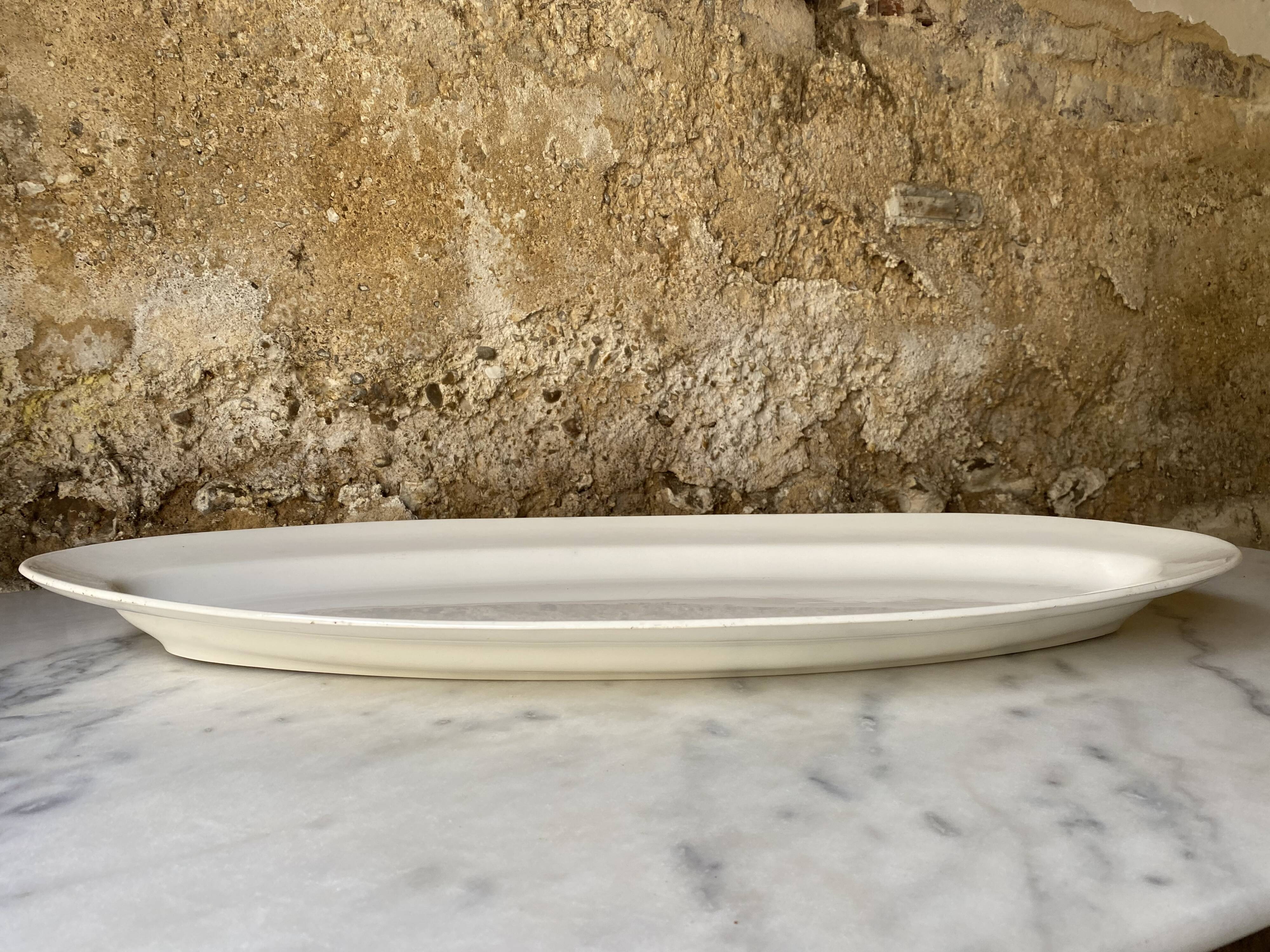 Dish Sarreguemines Digoin 68 cm