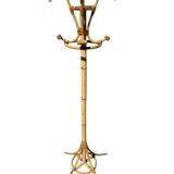 1960s Rattan Coat Rack from France