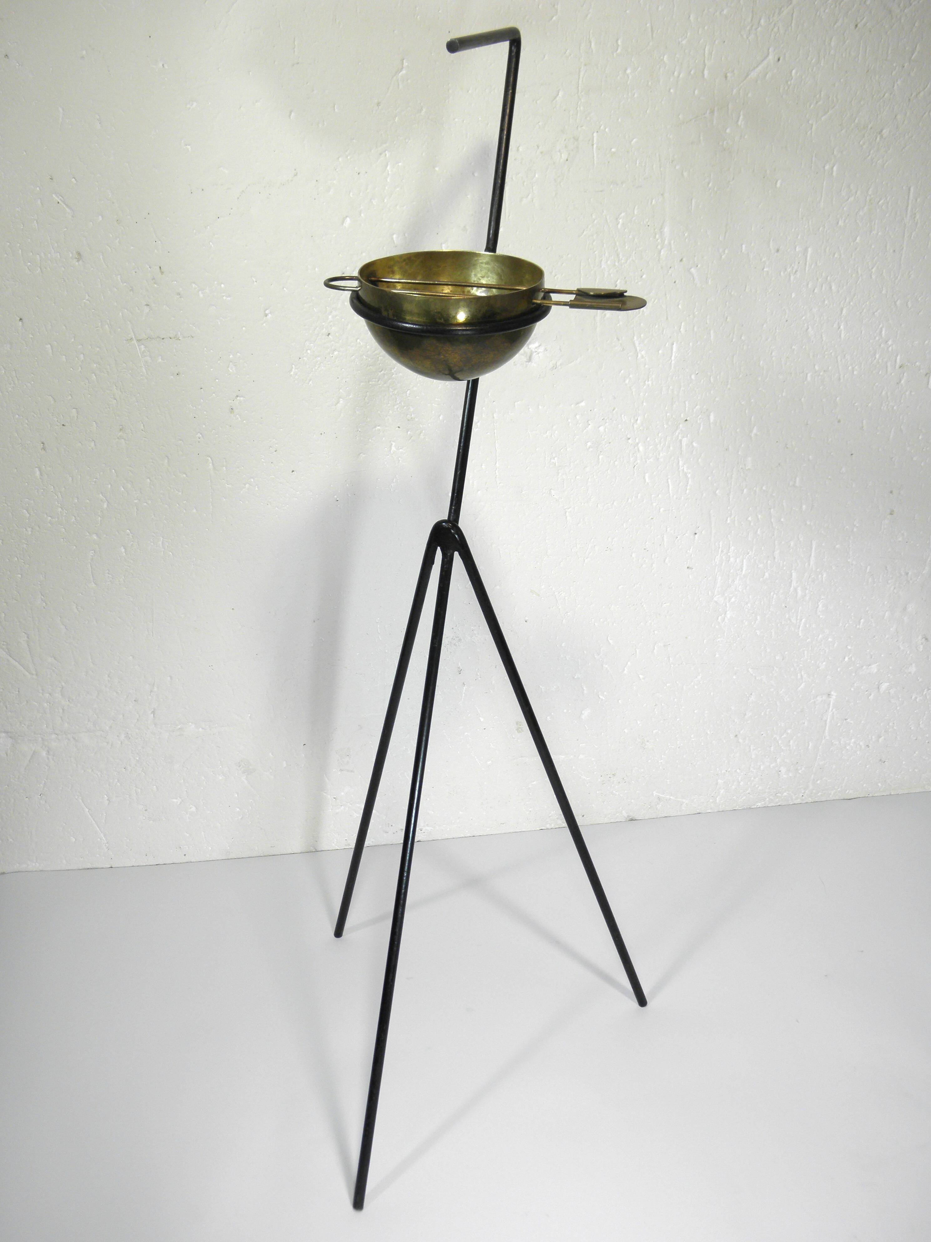 Cendrier sur pied design années 50