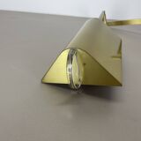 Large 77cm  omi swing arm brass acryl glass wall light italy 1970s