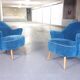 Superb pair of chairs 50 60 organic years
