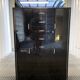 Vintage black Formica cabinet from the 60s