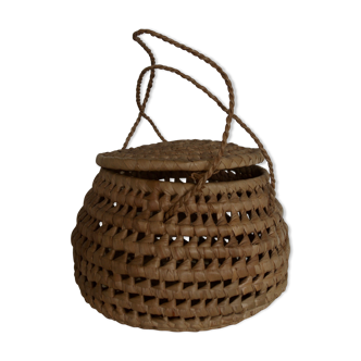 Basket ball braided wicker