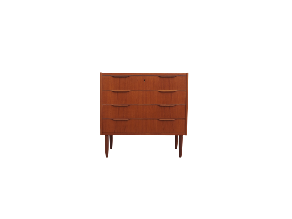 Teak chest of drawers, Danish design, 1970s, made in Denmark