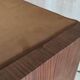 Art Deco design bench in wood and fabric - 1930s/40s