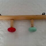 Coat rack with balls, vintage.