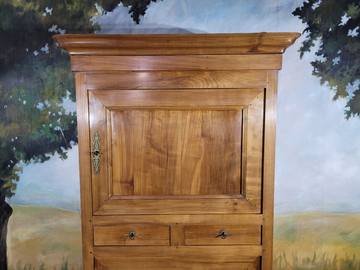 Standing Louis Philippe man in cherry wood