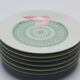 6 dessert plates Hermès Peonies 16 cm