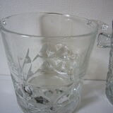 Lot of two vintage Crystal ice buckets