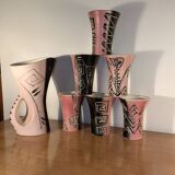 Vintage Vallauris Orangeade Service 1960, signed