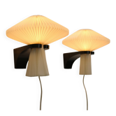 Paire d'appliques Le Klint 204 "Champignon" par Vilhelm Wohlert