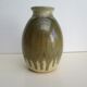 Enamelled sandstone vase
