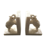 Pair of elephant bookends