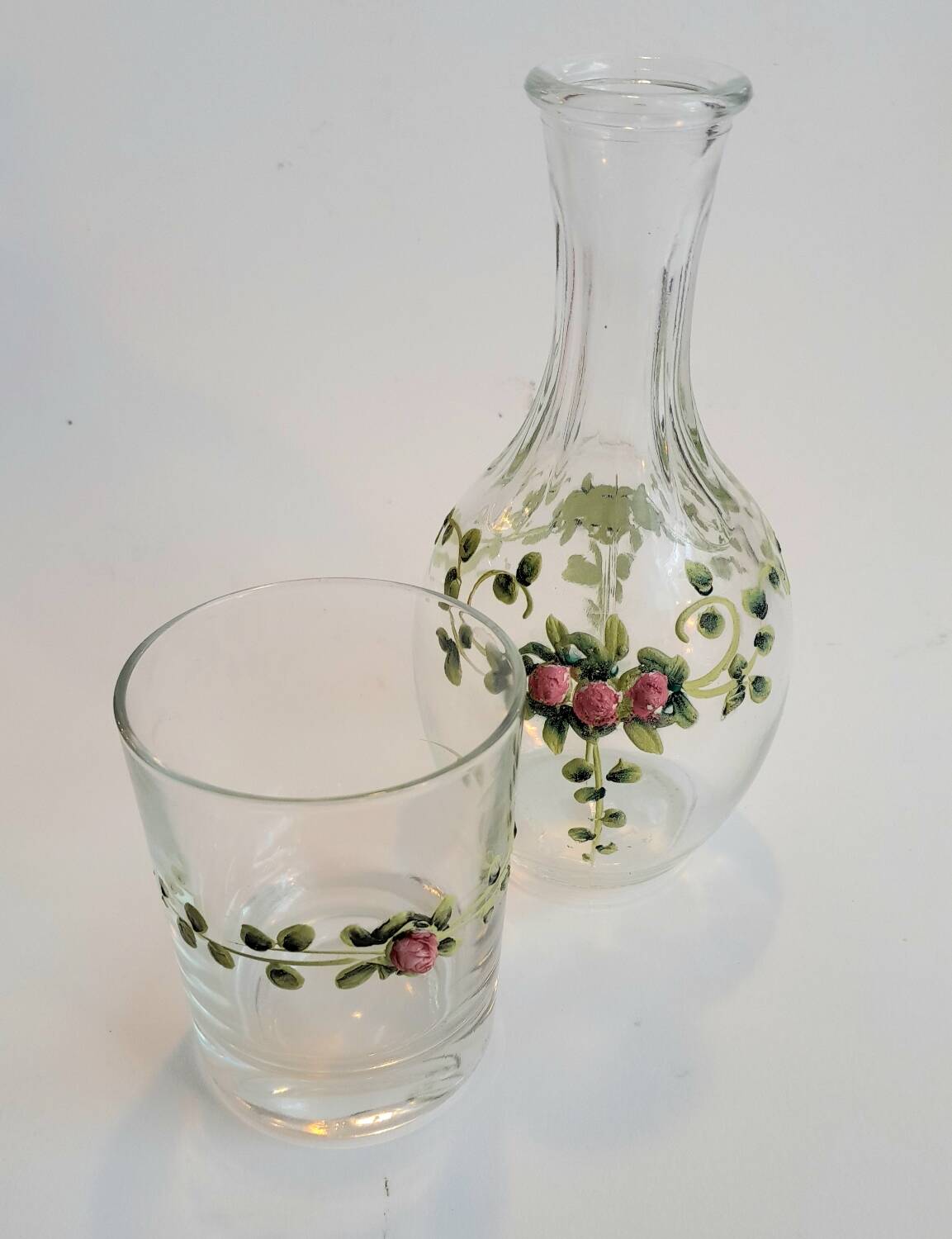 Night service, carafe + glass