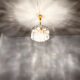 Gilded ice glass chandelier by J.T. Kalmar for Franken KG