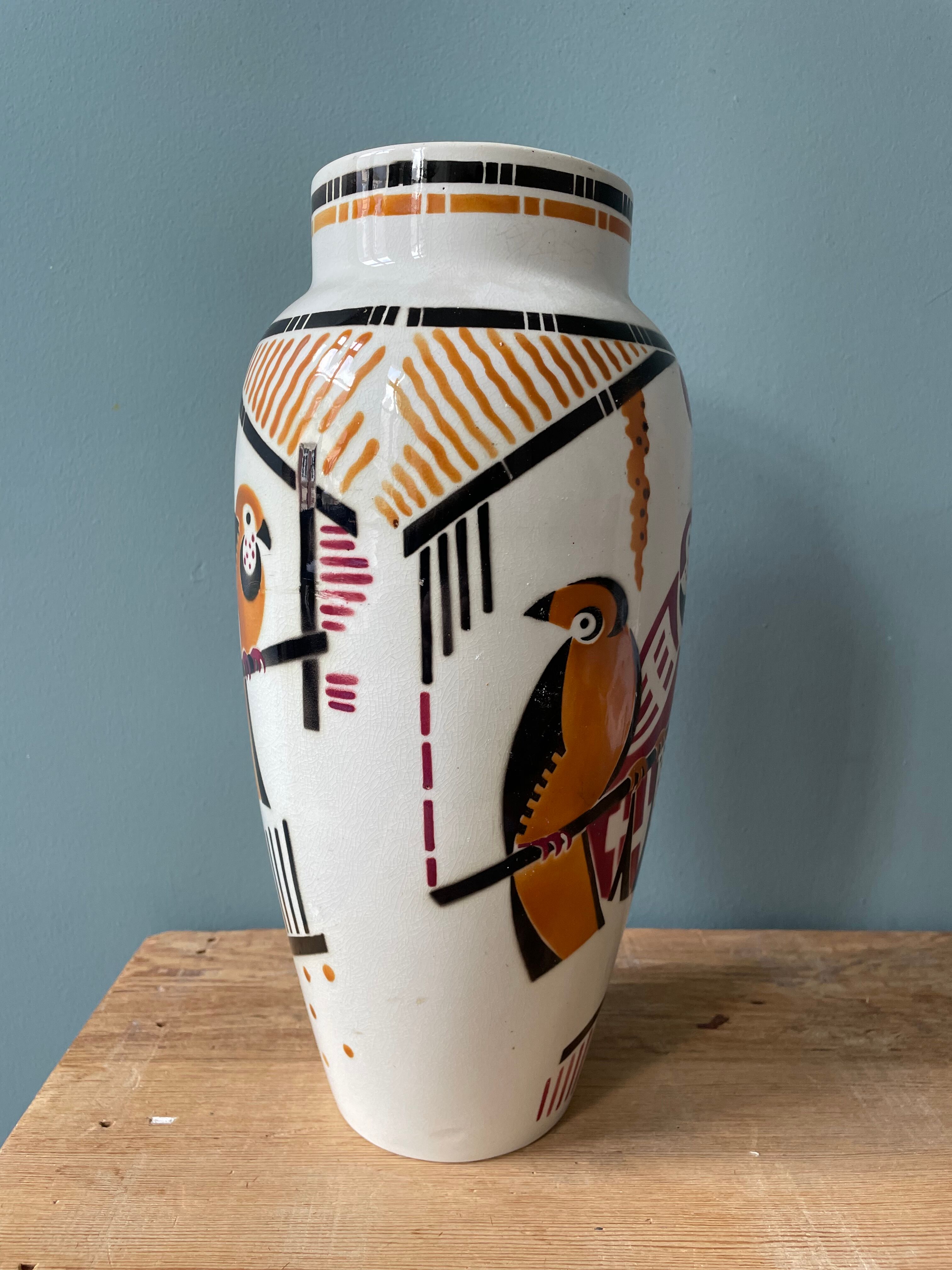 Art Deco vase Keller and Guérin, Lunéville, 1930