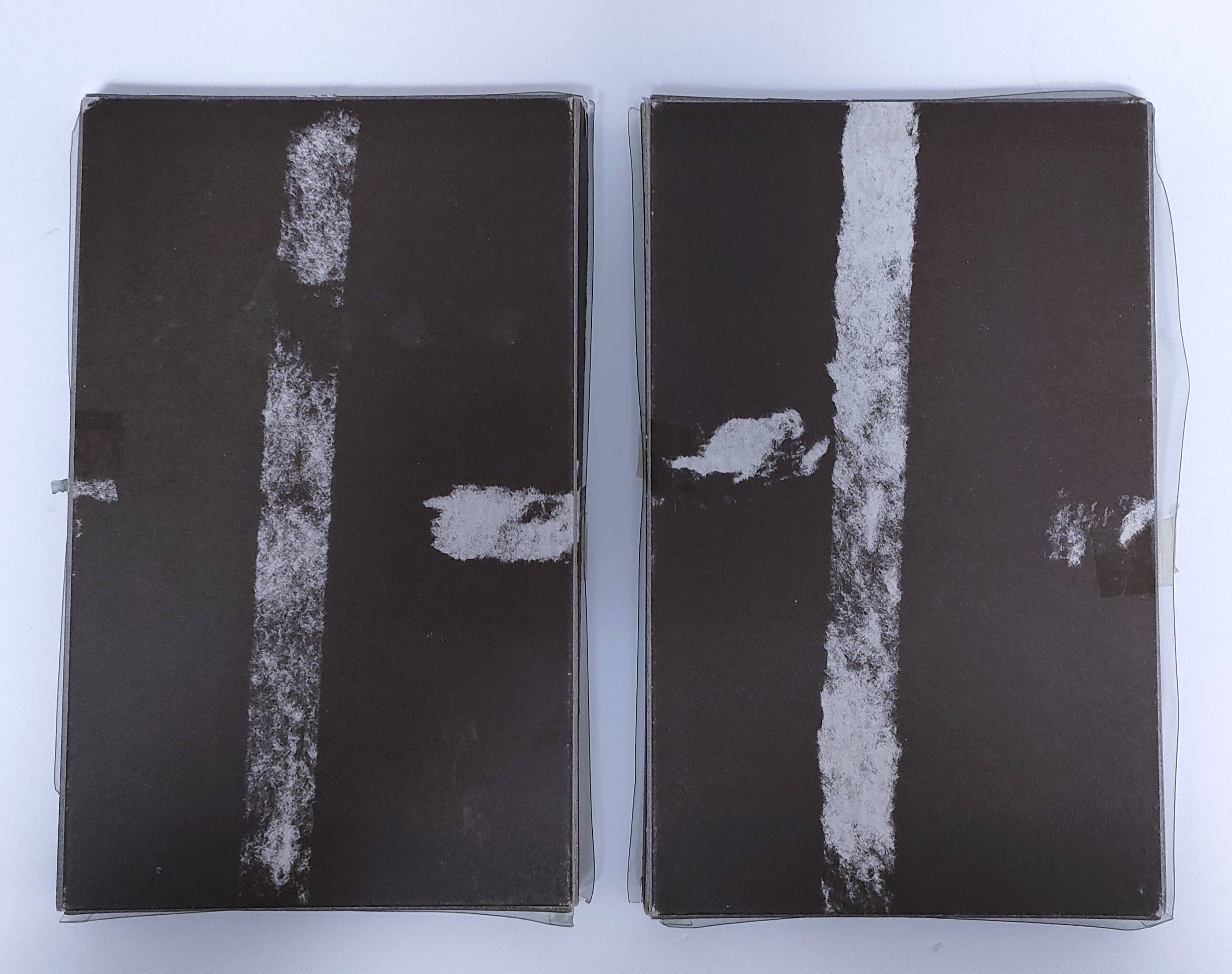 Twelve 70s design metal knife holders