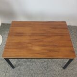 Vintage coffee table, minimalist modernist design, teak, 1960s.