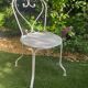 Chaises en fer forgé 1950