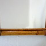 Vintage arch bamboo mirror 62x41cm