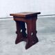 Amsterdam School Design Oak Handle Stool, Netherlands, 1920s