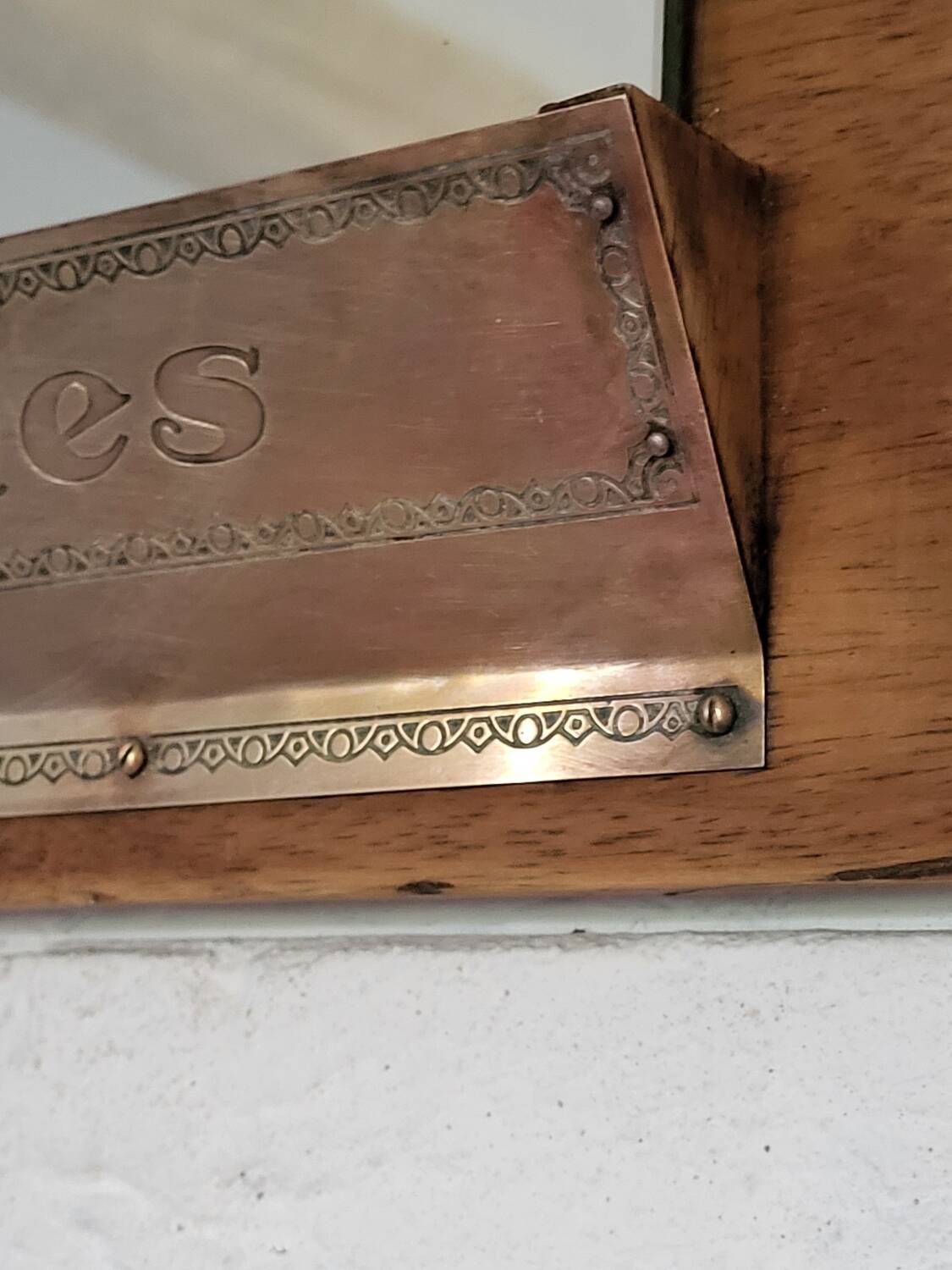 Vintage comb mirror