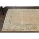 1970s Vintage Turkish Oushak Handmade Wool Cotton Orange Runner Rug 108x312