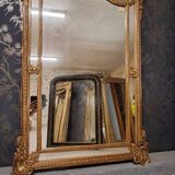 19th century mirror with parecloses 173 x 105