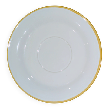 Soucoupe / Grande Sous-Tasse Porcelaine Japon ARA S 933 - Liseré Jaune